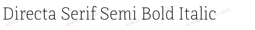 Directa Serif Semi Bold Italic字体转换